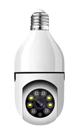 Cámara de seguridad de bombilla, Full HD 1080P 360 grados panorámica - Quierox - Tienda Online