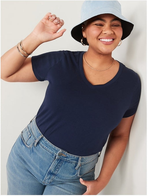 Camiseta EveryWear con cuello en V para mujer - Quierox - Tienda Online