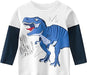 Camisetas de Manga Larga con diseño de Dinosaurio para bebés - Quierox - Tienda Online