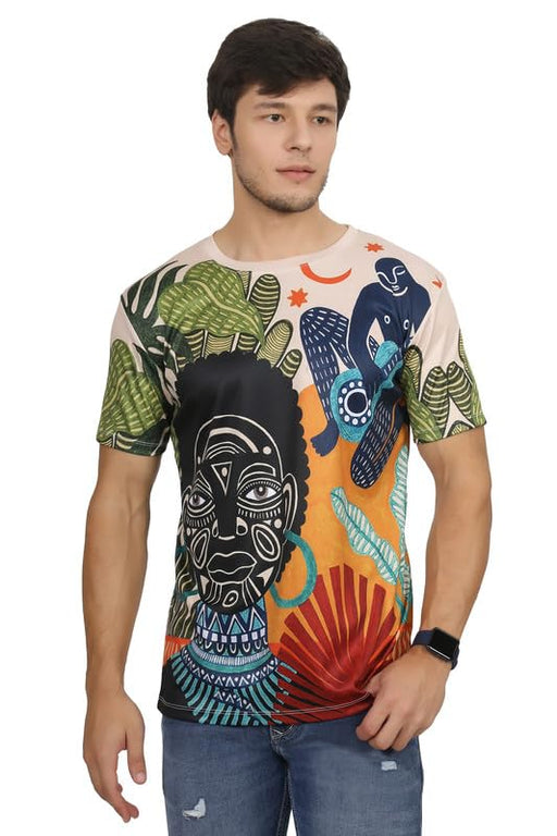 Camisetas Vintage de la Tribu Amazona Corte Entallado con Estampado Digital - Quierox - Tienda Online