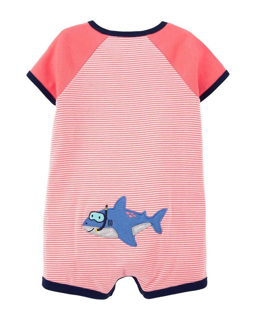 Carter's mameluco para bebé con rayas de tiburón rojo/blanco - Quierox - Tienda Online