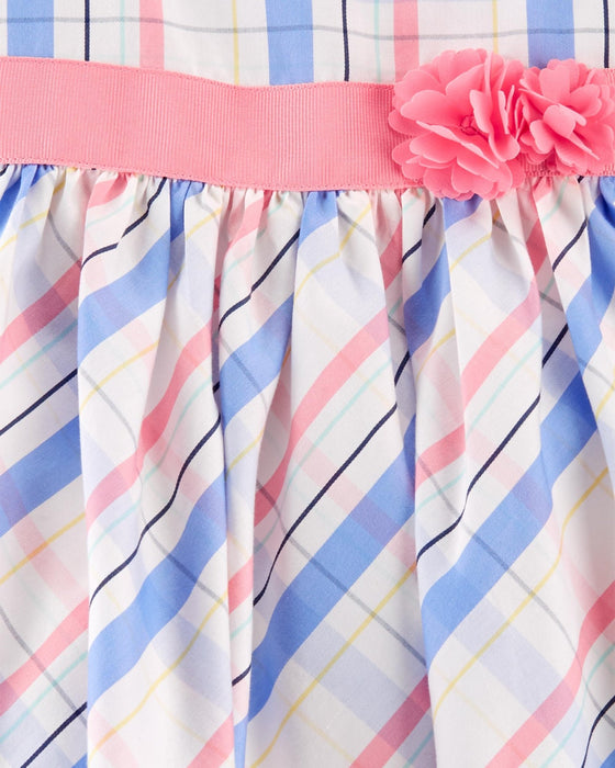 Carter's Vestido De Satén De Plumas A Cuadros - Quierox - Tienda Online