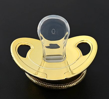 Chupete de bebé Bling letras iniciales - Quierox - Tienda Online