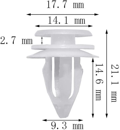 Clips para Panel de Puerta con Anillo de Sellado 40 Piezas - Quierox - Tienda Online