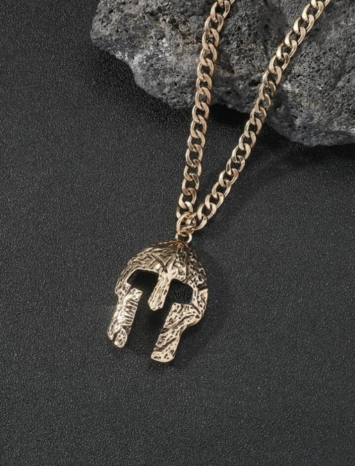 Collar con colgante de casco espartano - Quierox - Tienda Online