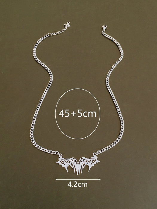 Collar con colgante geométrico de acero inoxidable para hombres - Quierox - Tienda Online