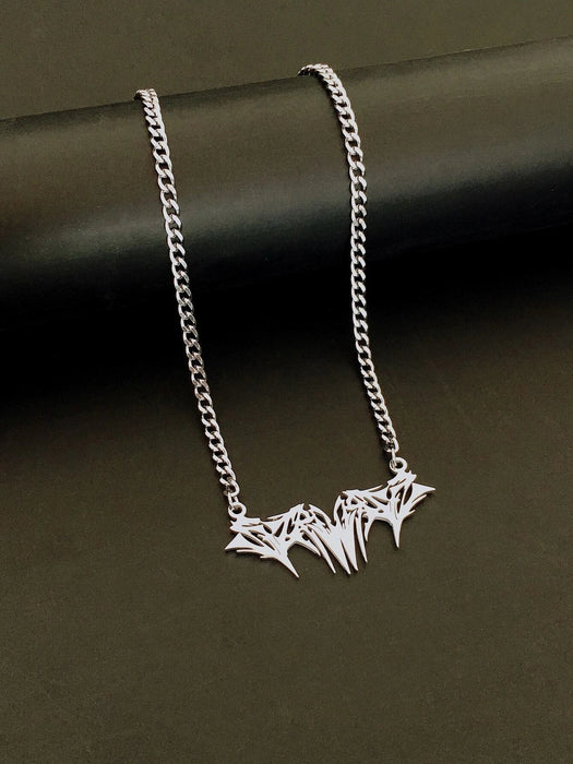 Collar con colgante geométrico de acero inoxidable para hombres - Quierox - Tienda Online