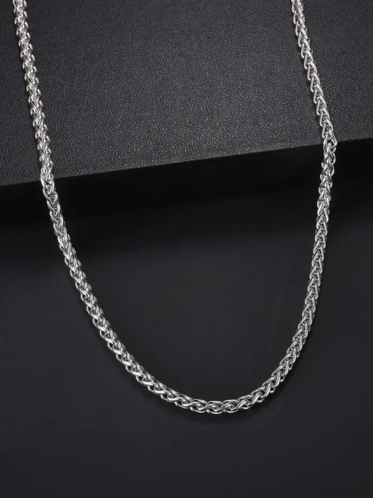 Collar De Acero Inoxidable Minimalista De 6 Mm Para Hombres - Quierox - Tienda Online