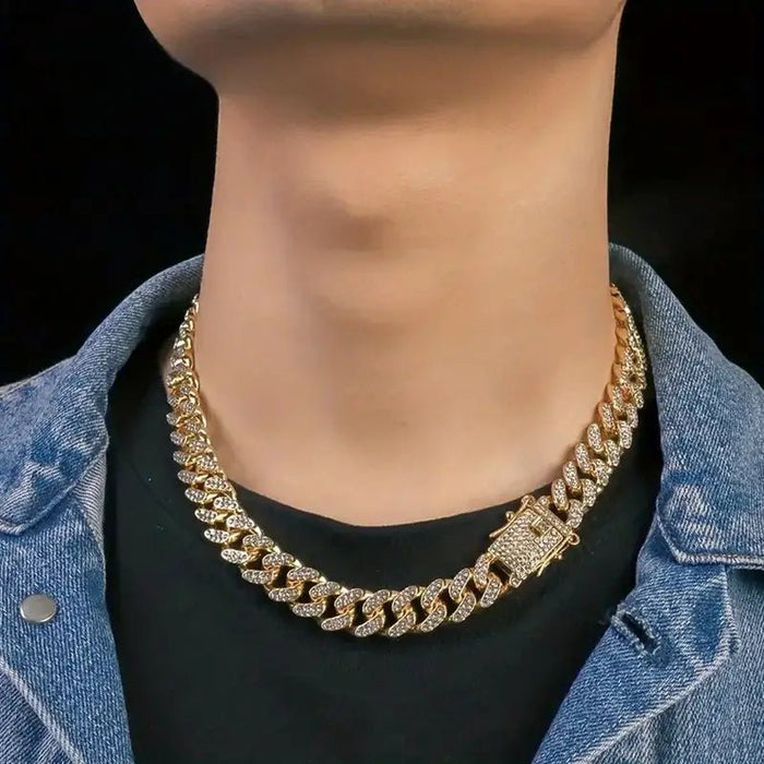 Collar De Cadena Cubana Para Hombre - Quierox - Tienda Online