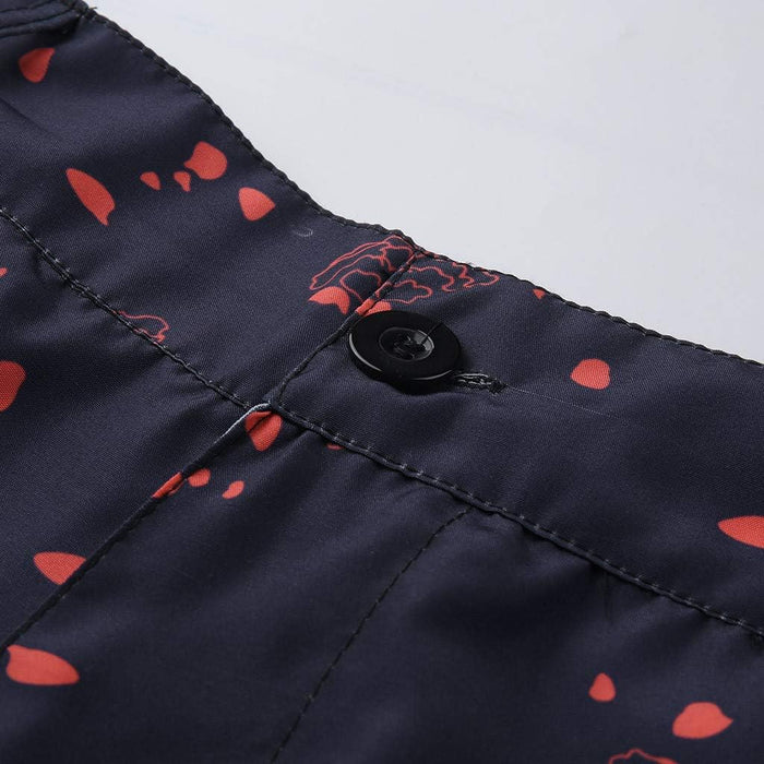 Conjunto de camisa y pantalones cortos para hombre, estampado de estilo bohemio - Quierox - Tienda Online