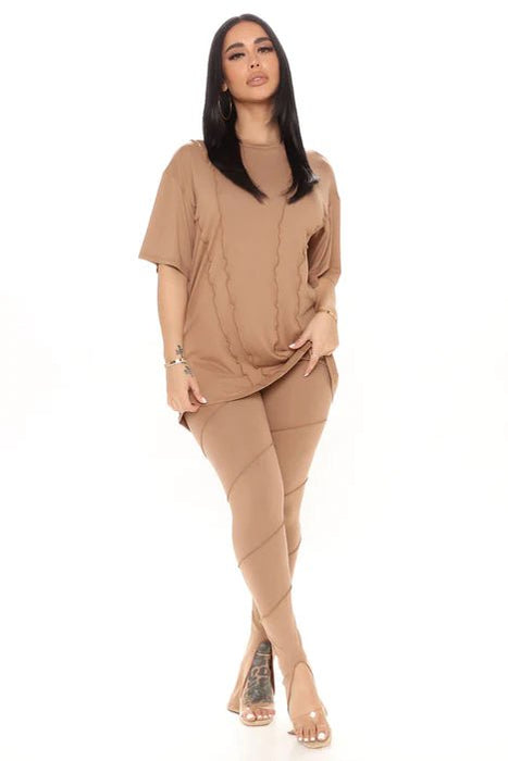 Conjunto de leggings Follow The Leader - Taupe - Quierox - Tienda Online