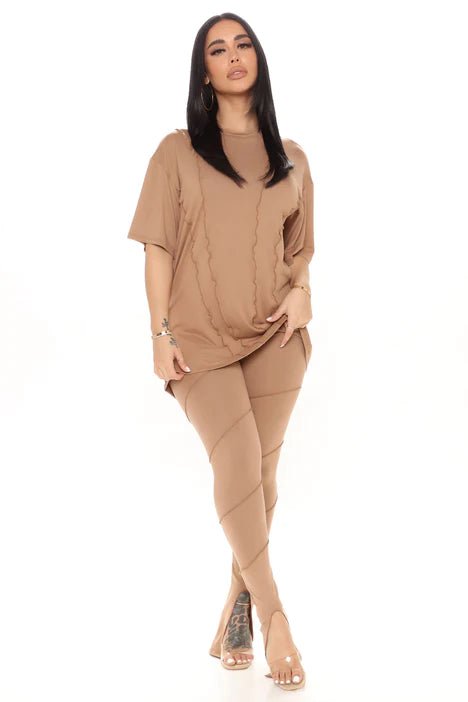 Conjunto de leggings Follow The Leader - Taupe - Quierox - Tienda Online