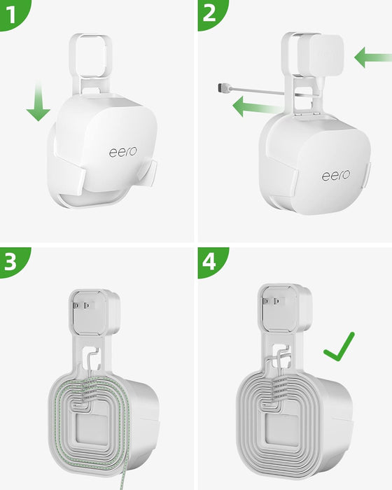 COOLWUFAN Soporte de montaje de pared para sistema Wi-Fi de malla eero 6 o eero 6+ - Quierox - Tienda Online