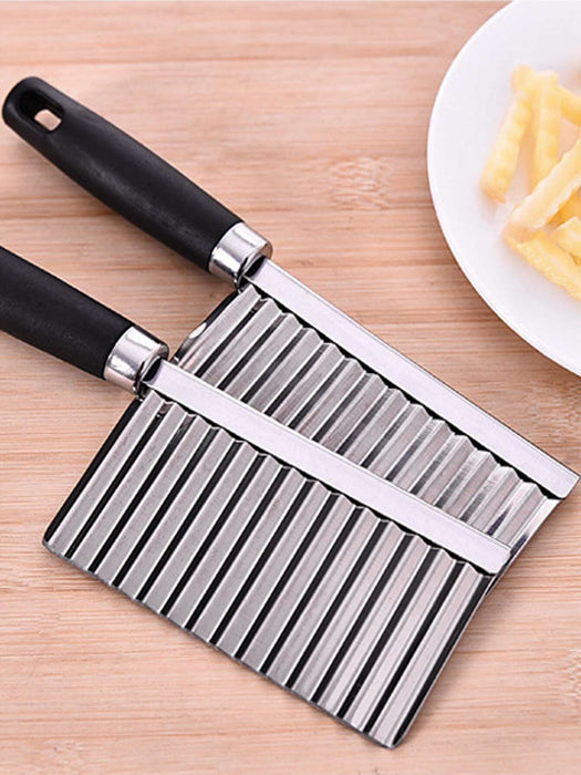 Cortador de patatas fritas ondulado de acero inoxidable - Quierox - Tienda Online