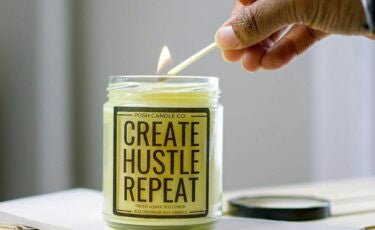 Create Hustle Repeat Candle - Fresh Squeezed Lemon - Quierox - Tienda Online