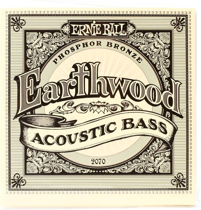 Cuerdas para bajo acústico Ernie Ball Earthwood Slinky Phosphor Bronze, calibre 45-95 - Quierox - Tienda Online