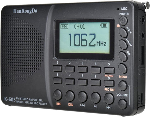 Digital Radio SW Pocket Radio Reproductor de MP3 1000mAh - Quierox - Tienda Online