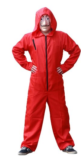 Disfraces monos con capucha adulto La Casa de Papel - Quierox - Tienda Online