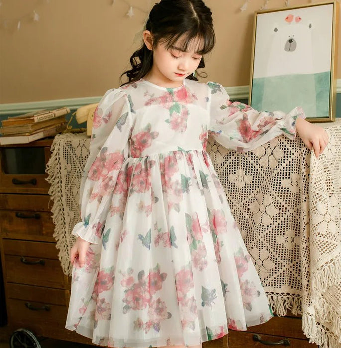 Dulce niña flores princesa vestido primavera - Quierox - Tienda Online