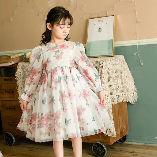 Dulce niña flores princesa vestido primavera - Quierox - Tienda Online