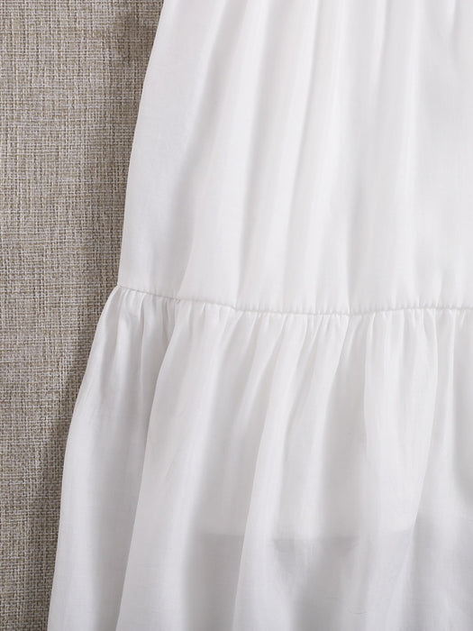 Falda con dobladillo con volantes lisos - Quierox - Tienda Online