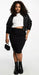 Falda negra de talle alto de bengalina de ASOS DESIGN Curve - Quierox - Tienda Online