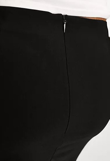 Falda negra de talle alto de bengalina de ASOS DESIGN Curve - Quierox - Tienda Online