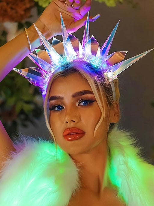 Fashband Diadema iluminada con purpurina LED, bandas para el cabello que brillan - Quierox - Tienda Online