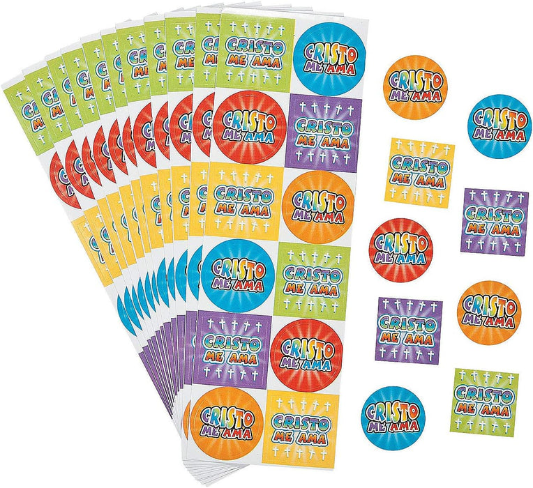 Fun Express - Pegatinas Calcomanías "Jesus Loves Me" - Quierox - Tienda Online