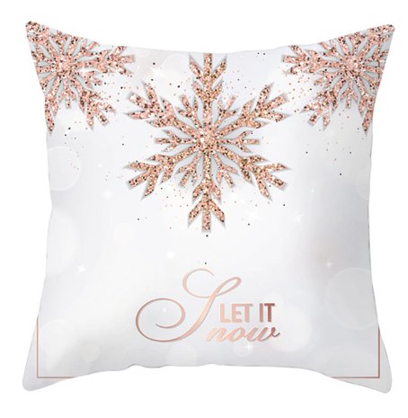 Fundas de almohada de copo de nieve de Feliz Navidad - Quierox - Tienda Online