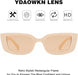 Gafas de sol rectangulares para mujer color beige - Quierox - Tienda Online