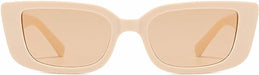 Gafas de sol rectangulares para mujer color beige - Quierox - Tienda Online