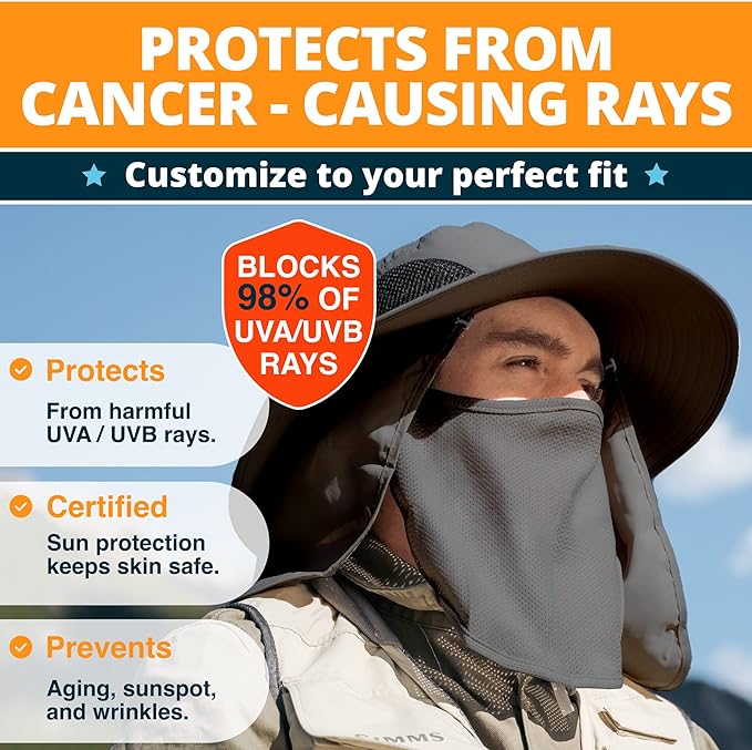 GearTOP Sombrero de pesca Sombreros de protección solar al aire libre para hombres - Quierox - Tienda Online