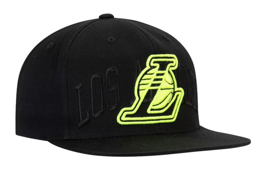 Gorra snapback ajustable de neón ultra tonal negra de Mitchell & Ness de Los Angeles Lakers - Quierox - Tienda Online