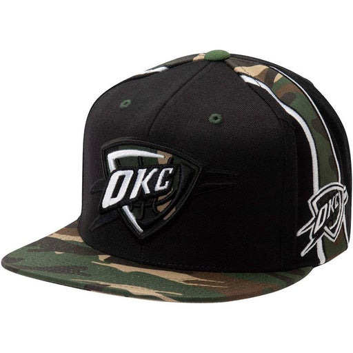 Gorra snapback recta negra de camuflaje Oklahoma City Thunder Mitchell & Ness - Quierox - Tienda Online