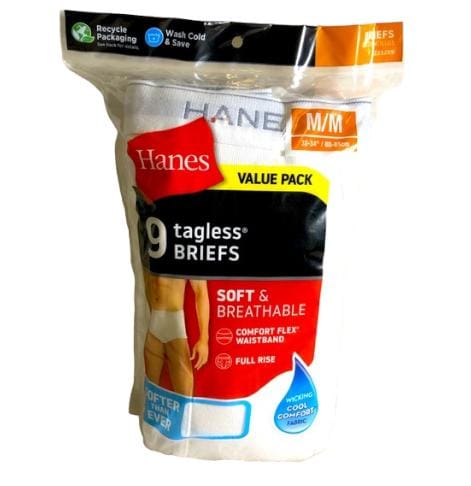 Hanes Paquete de 9 calzoncillos blancos para hombre - Quierox - Tienda Online