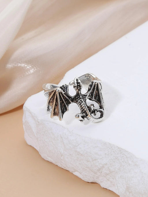 Hombres Anillo abierto occidental con diseño de dragón - Quierox - Tienda Online