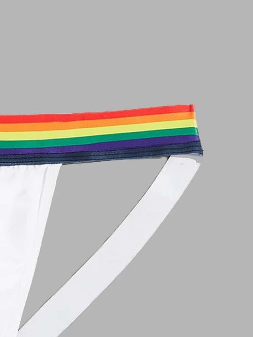 Hombres Suspensorio con cinta a rayas en contraste - Quierox - Tienda Online