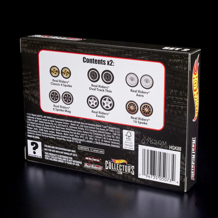 HOT WHEELS Coleccionistas Real Riders Wheels Paquete de 2 RLC Exclusivo - Quierox - Tienda Online