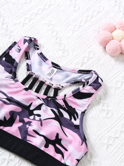 iEFiEL Traje deportivo de Yoga y baile para niñas, ropa de gimnasia sin mangas - Quierox - Tienda Online