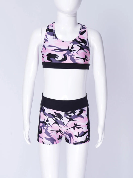 iEFiEL Traje deportivo de Yoga y baile para niñas, ropa de gimnasia sin mangas - Quierox - Tienda Online