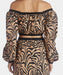 IVORY-BLACK ANIMAL Top de noche para damas - Quierox - Tienda Online