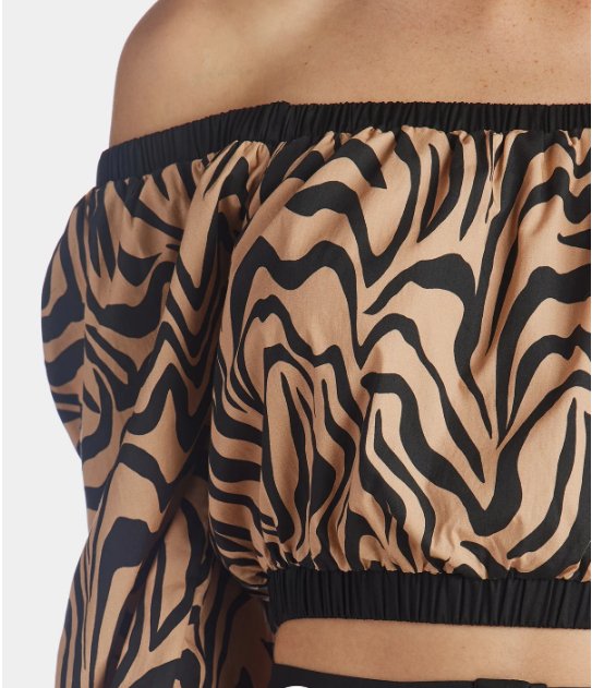 IVORY-BLACK ANIMAL Top de noche para damas - Quierox - Tienda Online
