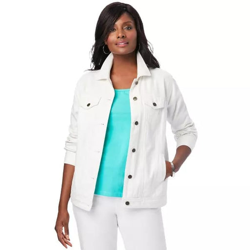 Jessica London Chaqueta vaquera clásica de algodón para mujer - Quierox - Tienda Online