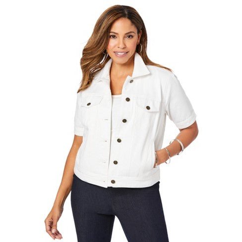 Jessica London Chaqueta vaquera clásica de algodón para mujer - Quierox - Tienda Online