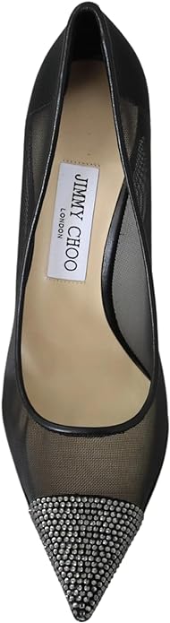 JIMMY CHOO Bombas de malla Amika de cuero negro - Quierox - Tienda Online