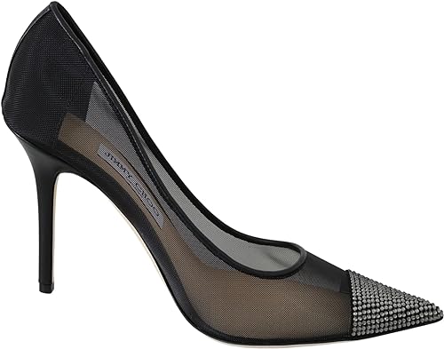 JIMMY CHOO Bombas de malla Amika de cuero negro - Quierox - Tienda Online