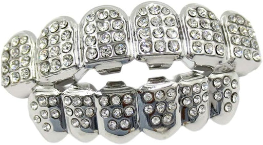 Juego de dientes plateados de diamante de lujo - Quierox - Tienda Online