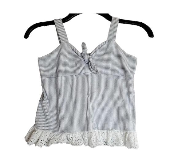 JUSTICE Camiseta sin mangas con tirantes finos y dobladillo con ojales - Quierox - Tienda Online