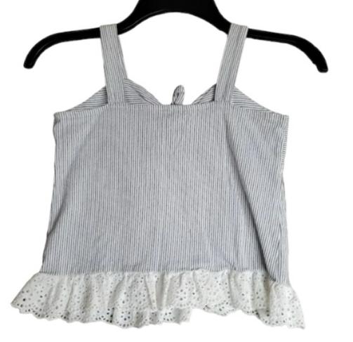 JUSTICE Camiseta sin mangas con tirantes finos y dobladillo con ojales - Quierox - Tienda Online